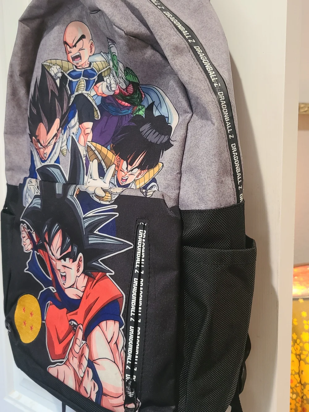 Dragon Ball Z Crew Graphic Black & Gray Men's Backpack